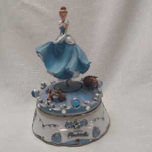 Disney White and Silver Cinderella Music Box
